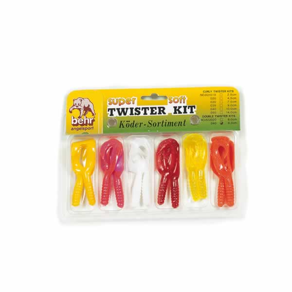 Twister Sortiment – 12-teilig (Einzel- oder Doppelschwanz)
