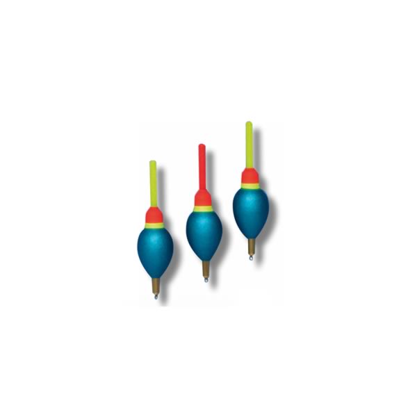 Spezial-Forellenpose vorbebleit – 3+2 g, 4+2 g & 6+2 g – Blau mit Knicklicht-Antenne