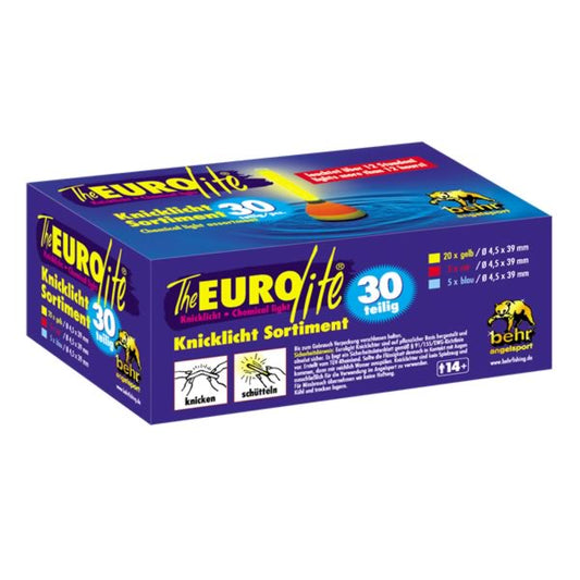 Eurolite Knicklicht-Sortiment – 30er Box (20x Gelb, 5x Rot, 5x Blau) für Posen