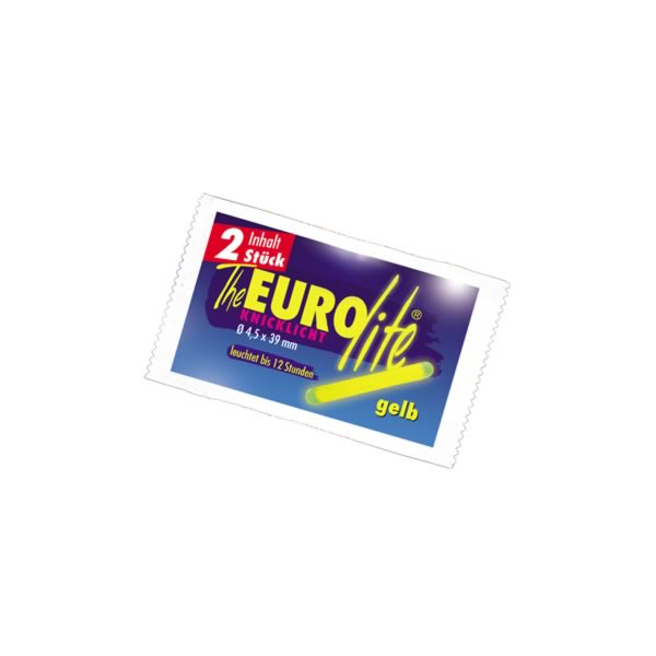 Eurolite Knicklicht – 3x39 mm & 4x39 mm, 4,5 mm Ø, 2er und 1er Packungen, gelb/rot/blau/mag. weiß für Posen