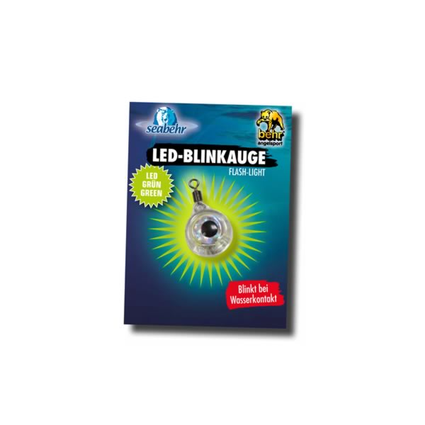 LED Blinkauge für Meeres- und Süßwasserangeln | Ø 1,5 cm | Multi-Color oder Fluo-Grün