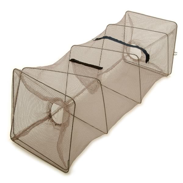 Köderfisch-Reuse mit Reißverschluss – Großes Modell mit Futterbeutel