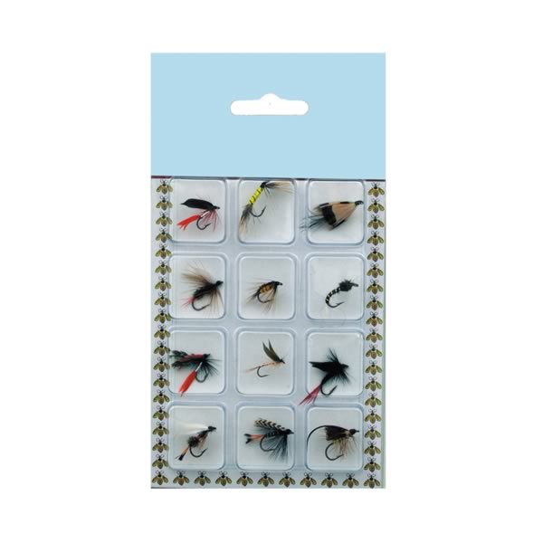 Nassfliegen 12 Stück – Fängige Nassfliegen im praktischen Blisterset