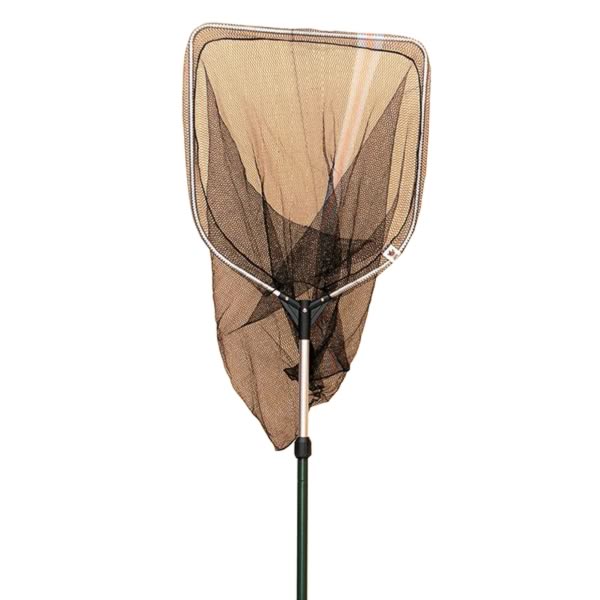 Hecht- und Karpfenkescher mit ausziehbarer Alu-Stange – 60 cm Bügel, 80 cm Netztiefe