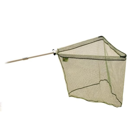 Superstrong Gummi U-Kescher 70 x 70 cm – 2,45 m teleskopierbar, gummiertes Netz, mit Nylonbeutel