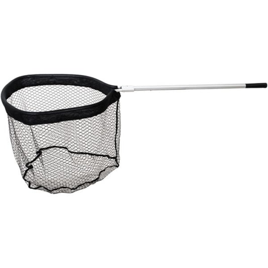 Großfisch-Bootskescher Behr – 65 x 60 cm, gummiertes Netz, teleskopierbar 94–145 cm, 3in1-Mechanismus