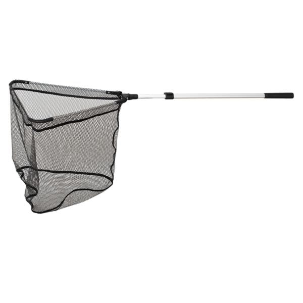 Octa Plus Klappkescher 50 x 50 cm – 2-teilig, ausziehbar auf 1,85 m, 6 mm Wabenmasche, gummiert oder ungegummt