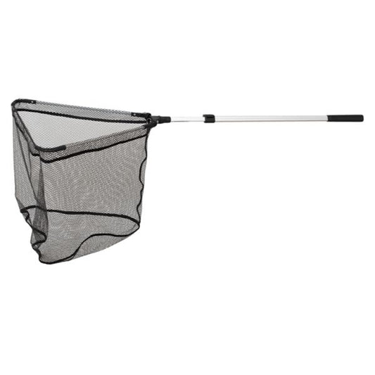 Octa Plus Klappkescher 50 x 50 cm – 2-teilig, ausziehbar auf 1,85 m, 6 mm Wabenmasche, gummiert oder ungegummt