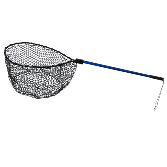 Bootskescher 49 x 54 cm mit 36 cm Netztiefe – Ausziehbar bis 140 cm, Transportlänge 90 cm