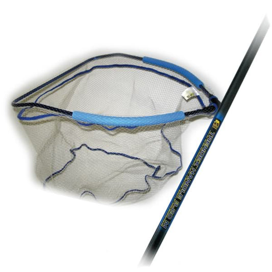 Stippkescher mit Schaumstoffrahmen – perfekt für feines Angeln