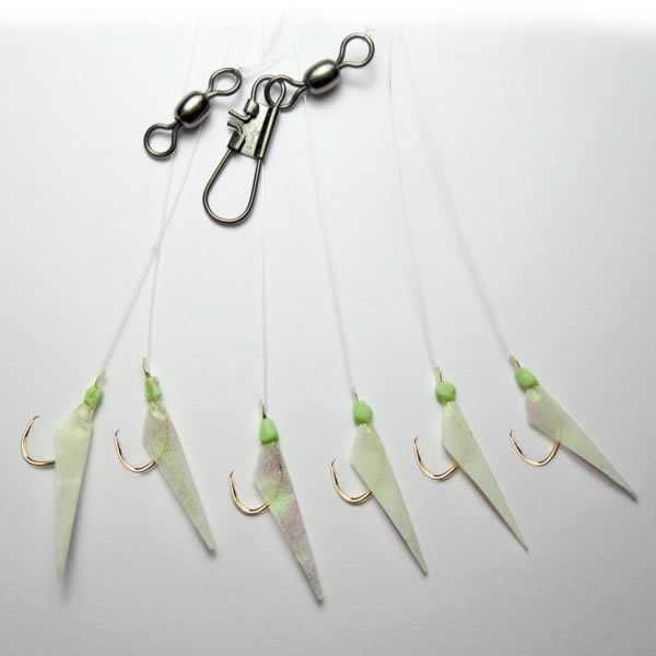 Makrelen- & Heringsystem mit Circle-Haken – mit echter Fischhaut & Leuchtkomponenten