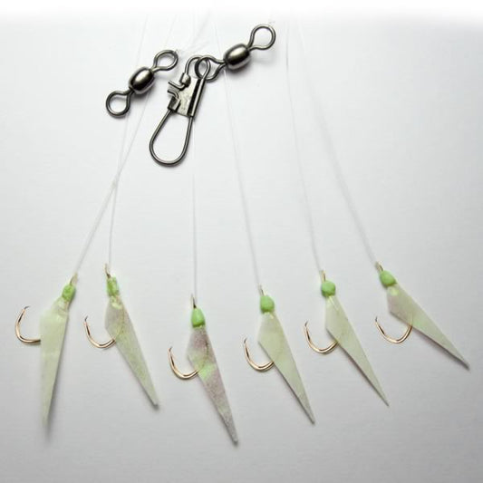 Makrelen- & Heringsystem mit Circle-Haken – mit echter Fischhaut & Leuchtkomponenten