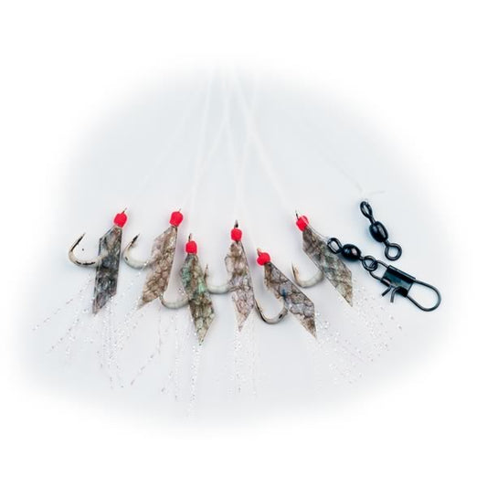 Makrelen- und Heringsystem mit selbstleuchtendem Haken – 1,50 m, Gr. 8