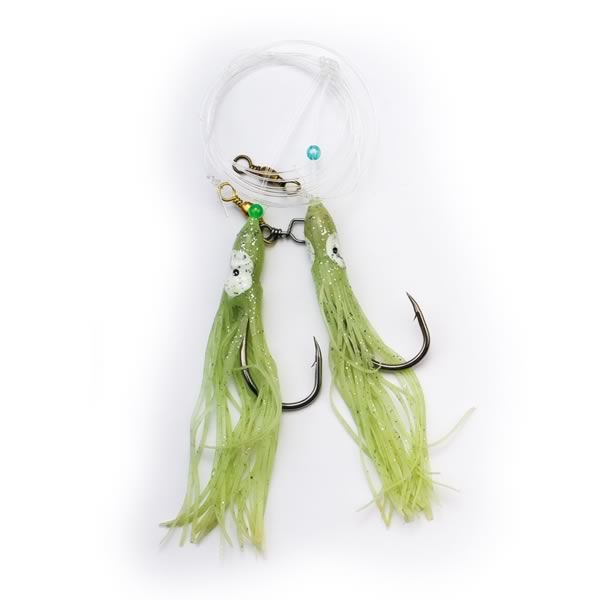 Power-Glo Naturködersystem stark – selbstleuchtend, 1,50 m, Hakengröße 10/0