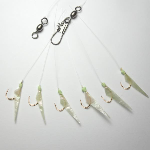 eabehr Fluoro-Carbon-System Gr. 6 – mit Circle Hook & echter Fischhaut auf Leuchtpunkt