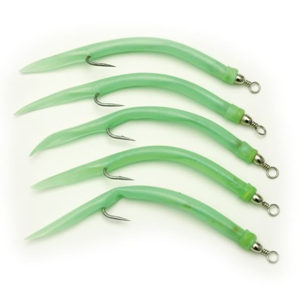 Gummi-Makk für Norwegen-Pilker – Fluo Rot, Blau, Schwarz & Selbstleuchtend – Größen 4/0–12/0