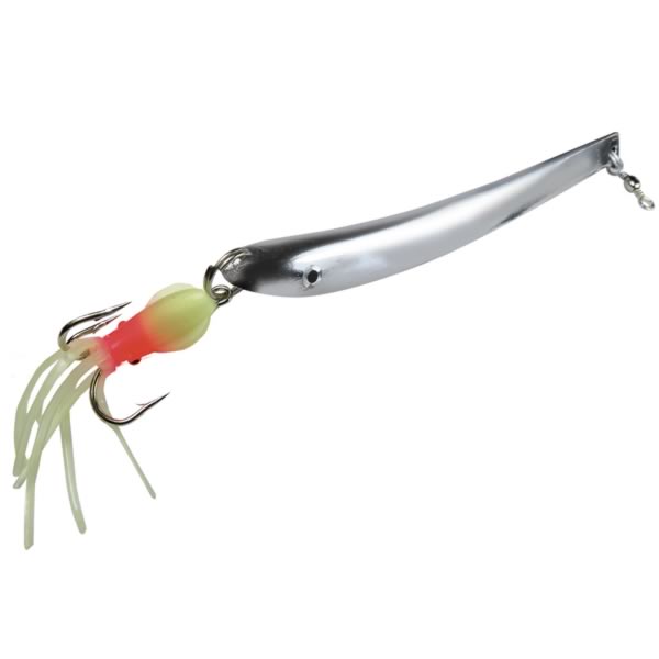 Power Pilker mit Octopus – Chrome – Selbstleuchtend – Bleifrei – 100 g–500 g