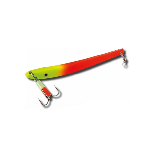 Bananen-Pilker – Bleifrei – 100 g bis 500 g – Fluo-Rot/Chartreuse – Meeresköder