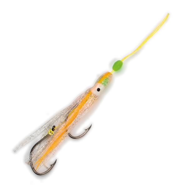 Octopus Beifänger-Rig – UV & Glow Farben, 18 cm, Haken 2/0