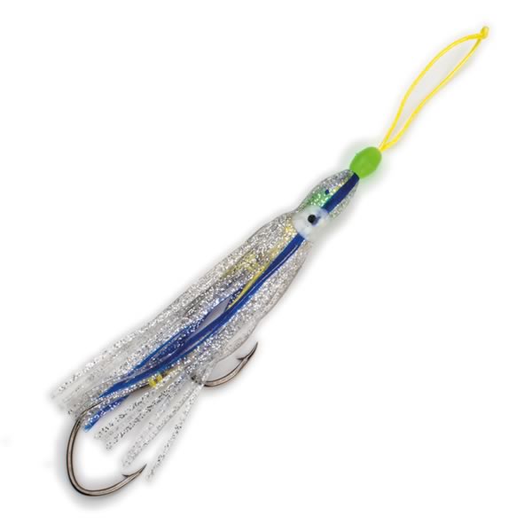 Octopus Beifänger-Rig – UV & Glow Farben, 18 cm, Haken 2/0