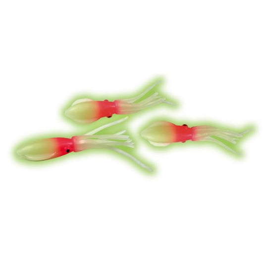 Flat Paddle Octopus – 6,5 cm, extrem selbstleuchtend, 3er Pack