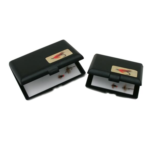 Große Fliegenbox mit Schaumstoffeinlage – 12,5 x 9 x 2 cm, robust & kompakt