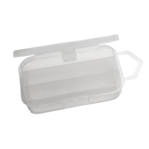 Zubehörbox klein mit 3 Einteilungen – kompakte Aufbewahrungsbox für Angelkleinteile