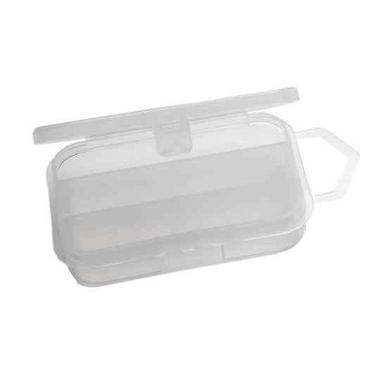 Zubehörbox klein mit 3 Einteilungen – kompakte Aufbewahrungsbox für Angelkleinteile