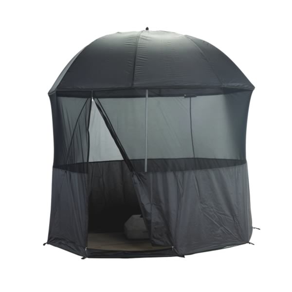 RED-CARP Schirmzelt mit Fliegenschutz – Ø 2,50 m – 190T Polyester – inkl. Erdhaken & Tragetasche