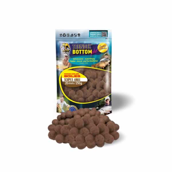 Mono-Color Boilies – 16 mm & 20 mm – Scopex-Krill, Fish-Garlic, Coco-Caramel & mehr