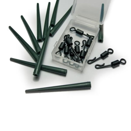 Fast Change Swivel-Set – 10 Stück – Schnellwechsel-Wirbel für flexible Karpfenmontagen