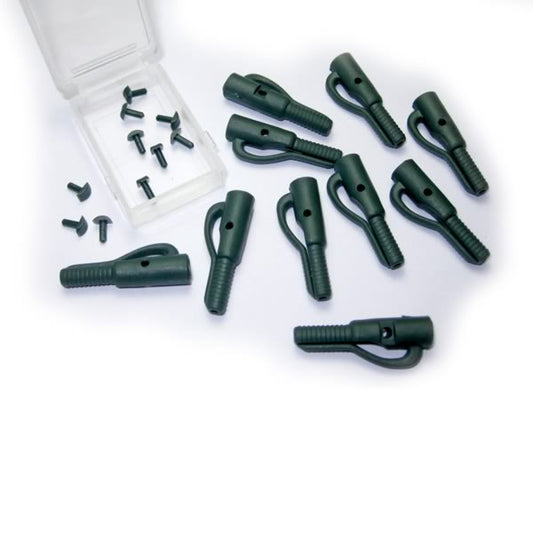 Safety Clip mit Pin – 10 Stück – Sichere Bleibefestigung für Karpfenrigs