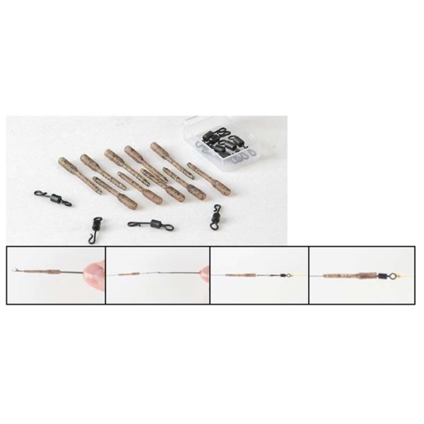 Anti Tangle Set – Größe S (30 mm) mit Schnellwechsel-Wirbeln