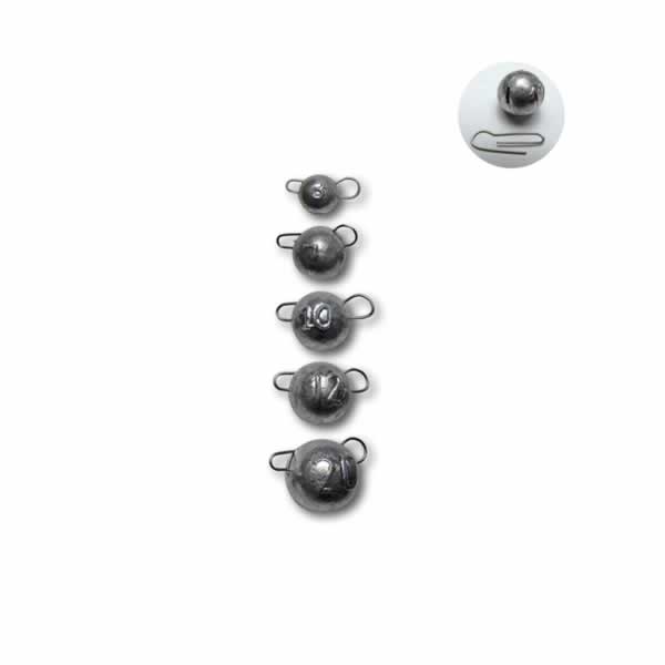 Trendex Flex Heads rund – Hochwertige Bleiköpfe für Gummiköder, 7 Stück pro Packung