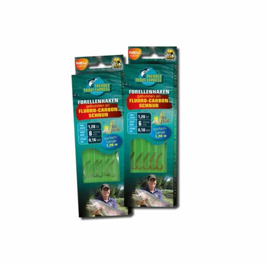 Forellenhaken mit Fluoro Carbon