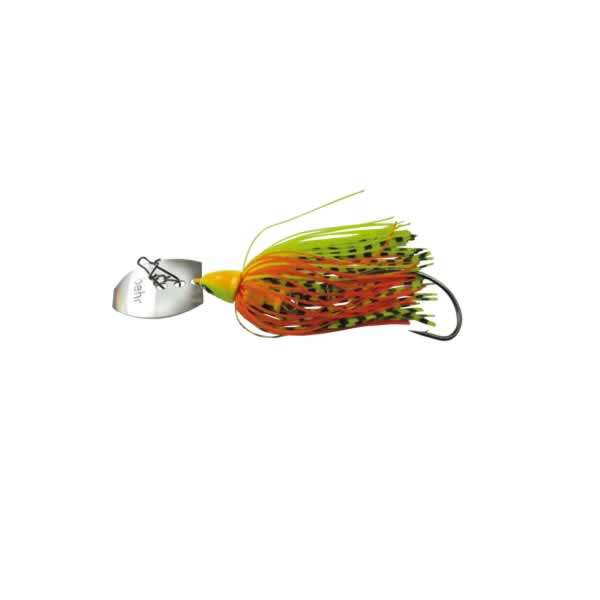 Vedado Blade, 21 Gr., Farbe 06 Chatterbait in Oange grün mit silbernen plättchen