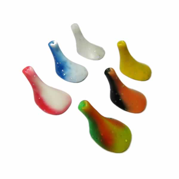 Gummifischflossen in verschiedenen farben für Angelmontagen